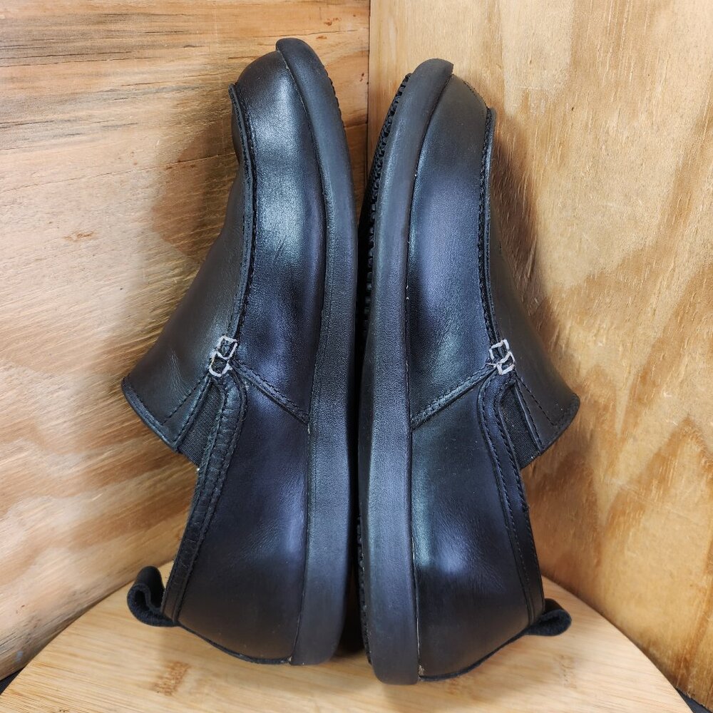 Crocs Mens Tummler Leather Slip Resistant Work Shoes Loafers - Picture 7 of 10